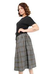 tartan plaid midi skirt